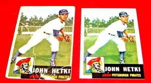 JOHN HETKI ROOKIE pirates 1953 TOPPS #235 -G AND REPRINT NM - Picture 1 of 5