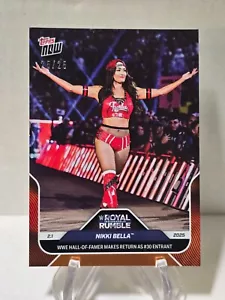 Nikki Bella 2025 WWE TOPPS NOW #12 Royal Rumble arancione 25/25 - Foto 1 di 2