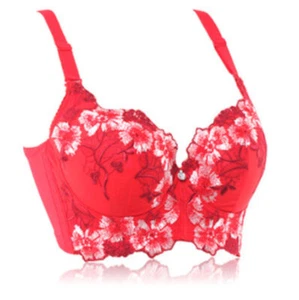 Women Lace Bra Set Thick Padded Push Up Bra And Lace Panties Set Plunge Lingerie - Picture 1 of 37