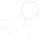 Perlen Haarranke Blumen Stirnband Hochzeit Party Silber Haarschmuck