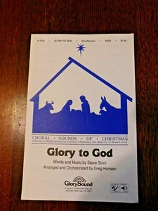 GLORY TO GOD, SABT &  PIANO, NEW, CHRISTMAS, STEVE SINNI - Picture 1 of 2