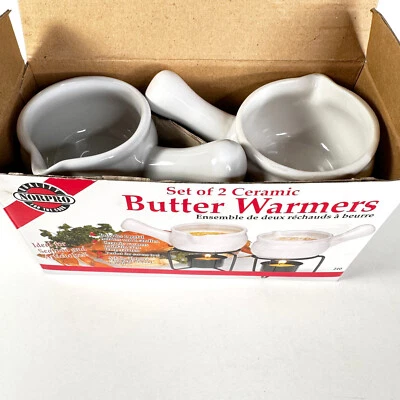 Juego de 2 calentadores de mantequilla de cerámica NORPRO hechos en Taiwán Foto 1 de 4