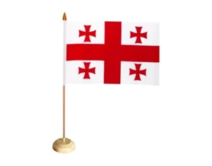 Tischflagge Georgien georgische Tischfahne 15x22cm - Bild 1 von 1