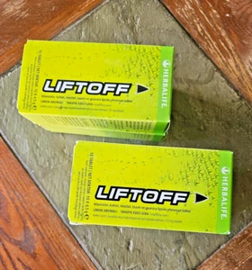 2 PACKS Herbal Life LiftOff Lemon Lime Effervescent Tablet Vitamins 10 Capsul - Picture 1 of 4