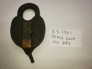 VINTAGE VORHÄNGESCHLOSS MESSING 1951 - Bild 1 von 14