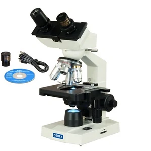 OMAX 40X-2500X Lab Binocular LED Microscope + 5MP Digital Camera - Picture 1 of 10