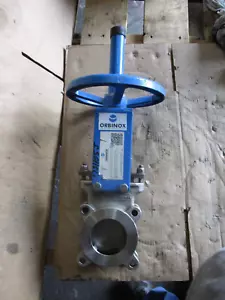 ORBINOX 3" STAINLESS KNIFE GATE VALVE 20-3636RI, #731105J NEW - Picture 1 of 10