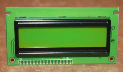 Pantalla AMC LCD 16x2 AMC1602GR-B-B12-Y12NTTY-SP-S5 Retroiluminada con Cabezal Foto 1 de 2