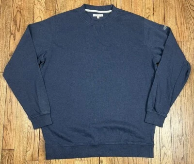 Sudadera Peter Millar Performance Golf Cuello Redondo Azul Para Hombre Talla XL Foto 1 de 4