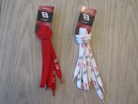 V118vNASCAR #8 Dale Earnhardt Jr Shoelaces, Shoe Laces Race Lace, Lot of 2 Cover