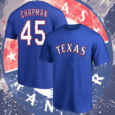 NEW !!! Welcome Aroldis Chapman #45  Player Name Texas Team Rangers Sport Cover