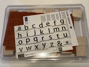 NEW Short Order Alphabet Set of 56 Stampin' Up! Letters Symbols - Picture 1 of 4