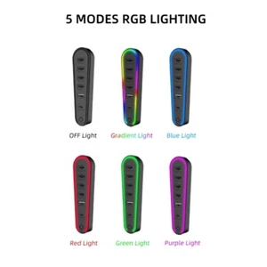 LED Gaming Dock Expansion Hub Splitter for P5 Slim/Professional Consoles 6-Port - Picture 1 of 8