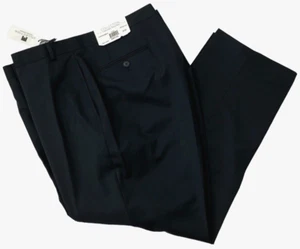 Collection by Michael Strahan Anzughose 50 W x 30 L neu mit Etikett - schwarz Fischgrätmuster - neu mit Etikett - Bild 1 von 13