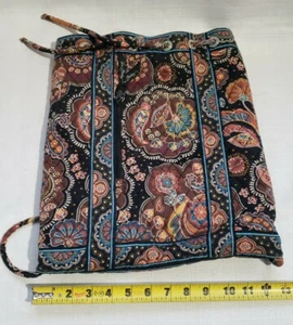 Vera Bradley venezianische Paisley mehrfarbige Designer Baumwolle Handtasche Umhängetasche gebraucht, in einwandfreiem Zustand - Bild 1 von 2