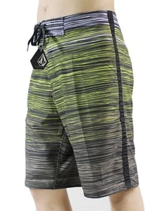 Brand New Swim Trunks Mens Striped Bermuda Spandex Surf Pants Board Shorts 801 - Picture 1 of 8