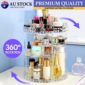 3 Layer 360° Rotating Makeup Organiser Cosmetics Holder Display Stand SkinCare A - Picture 1 of 10