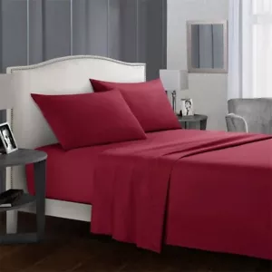 Luxury Full Size Bed Sheets 4 Piece Hotel Quality Set, Deep Pocket, Super Soft - Picture 1 of 12