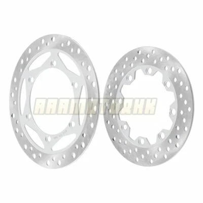 Front & Rear Brake Discs Rotors Set For Kawasaki KL250 Super Sherpa 1997-2010 - Image 1 of 4