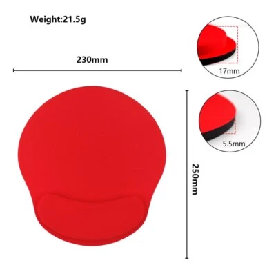 Mouse Pad Wrist Rest Support Ergonomic Comfort Mat Non-Slip PC Laptop Compute ! - Image 1 of 4