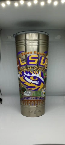 LSU Thermal Tumbler 2020 Catstudio Stainless Steel Cover