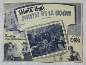 VINTAGE RARE THE MISSOURIANS MONTE HALE PAUL HURST ROY BARCROFT LOBBY CARD # 4