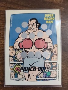 1989 Topps Nintendo SUPER MACHO MAN Punch Out Trading Card Scratch Off Screen 9