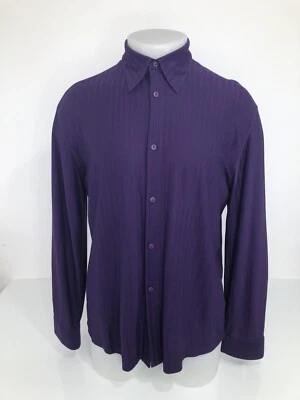 JHANE BARNES - Espiga en relieve 100 % SEDA para hombre pequeña Camisa Foto 1 de 4