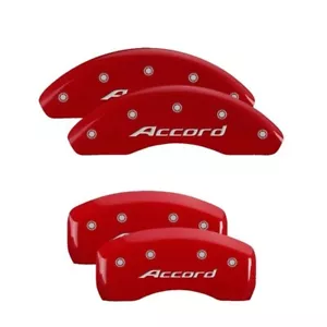 MGP Front&Rear Red Brake Caliper Covers Set Fits 2013-2017 Honda Accord - Picture 1 of 5