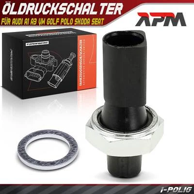 Öldruckschalter für VW Golf 1K Polo 9A Passat  Audi A1 A3 Skoda Fabia Seat Ibiza - Bild 1 von 4