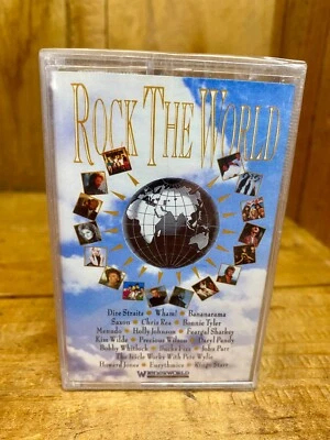 ROCK THE WORLD - CASSETTE - COMPILATION - DIRE STRAITS - WHAM - RINGO STARR- NEW Foto 1 de 2
