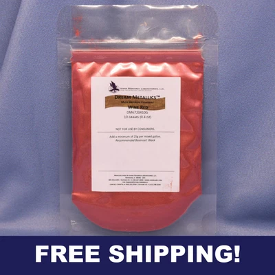 Pigmento en polvo de mica roja vino 10 g: color audaz para resina, jabón, manualidades hágalo usted mismo Foto 1 de 4