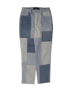 HOLLISTER Womens Mom High Rise Tapered Jeans W27 L27 Blue Patchwork Cotton DR55 - Picture 1 of 3