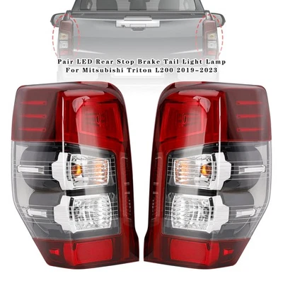 Pair LED Rear Stop Brake Tail Light Lamp Per Mitsubishi Triton L200 2019-2023 L3 - Imagen 1 de 4
