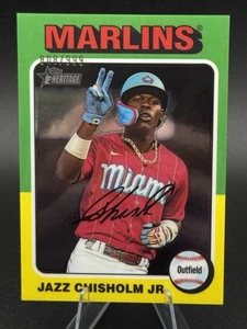 2024 Topps Heritage - Jazz Chisholm #409 Chrome /999 - Picture 1 of 2
