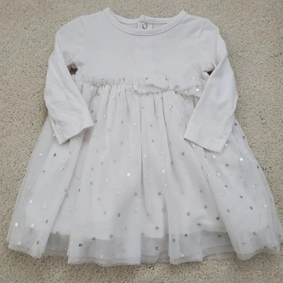 Carter's Baby девочки длинным рукавом тюль в горошек платье sz6m - Изображение 1 из 4
