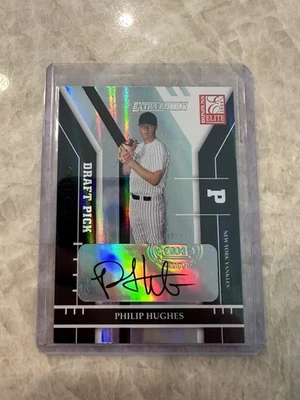2004 Donruss Elite Extra Edition Philip Hughes Rookie Auto /1485 New York Yankee - Image 1 of 4