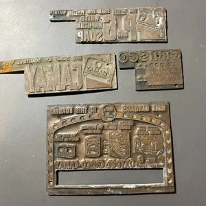 30er Jahre Proctor & Gamble Kupferdruck Presse Platten Konvolut 3 Logo Werbung - Bild 1 von 15