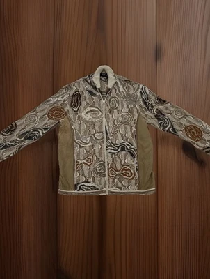 Y2K Vintage Tan White Men’s Coogi Australia Zip Up Sweater Shirt W/pockets 4XL - Image 1 of 4