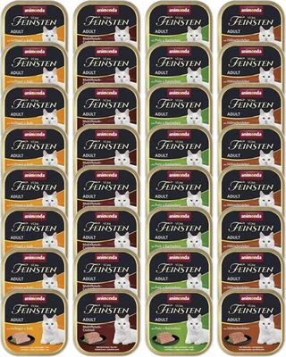 Animonda Vom Feinsten Adult Nassfutter,32x100g Frisches Fleisch Ohne Zucker - Bild 1 von 4