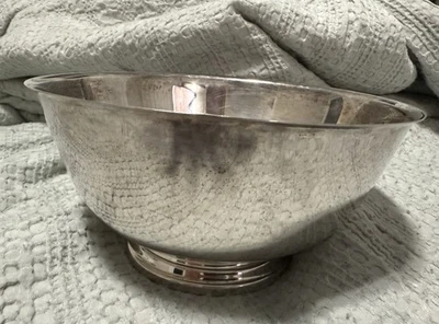 Vintage Oneida Silver Plated Paul Revere Reproduction Bowl 7”x3" - Image 1 of 4