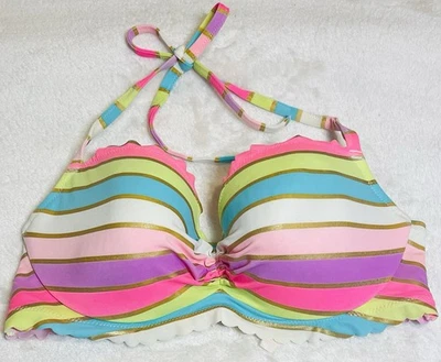 Top de baño Victoria Secret pastel arco iris para mujer talla 34 D VS Foto 1 de 4