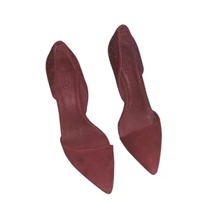 Coach Schuhe rotwein Hollis Wildleder Glitzer Damen Pumps Größe 9,5 - Bild 1 von 7