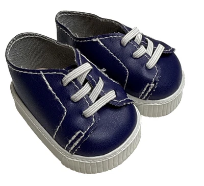 Zapatillas Tenis American Girl Muñeca Blanco Azul Auténticas AG Foto 1 de 4