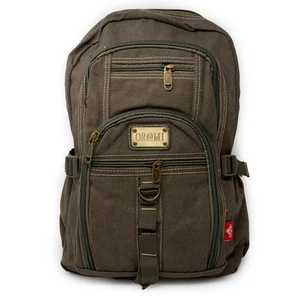 Zaino verde tela jeans vintage da viaggio moto zainetto sportivo gita escursione - Foto 1 di 3