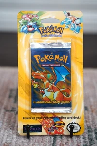 Pokemon 1999 WOTC Base Set Unlimited Booster Blister Pack Charizard Vintage - Bild 1 von 10