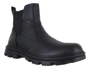 Caterpillar Practitioner Dealer Mens Black Chelsea Pull On Ankle Boots - Picture 1 of 3