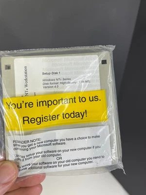 Vintage Microsoft Windows NT Workstation 4.0 ~ Sealed ~ No Product Key - Image 1 of 3