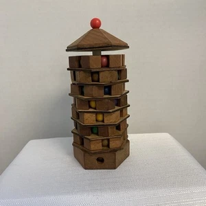 True Genius Aztec Ghost Tower puzzle rompicapo in legno difficoltà livello 5 - Foto 1 di 7