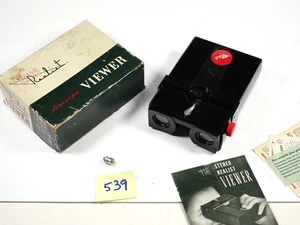 Stereo Realist red button 3D slide viewer box instructions + LED bulb by DrT - Picture 1 of 11